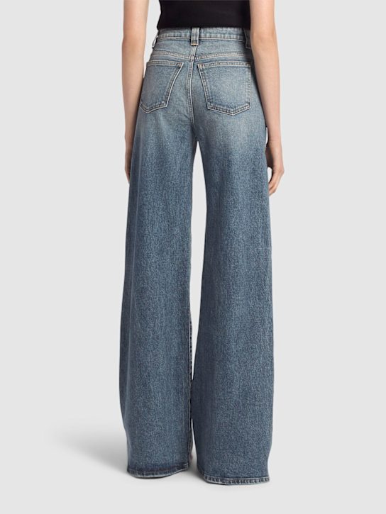 Khaite: Jean taille haute en denim Dane