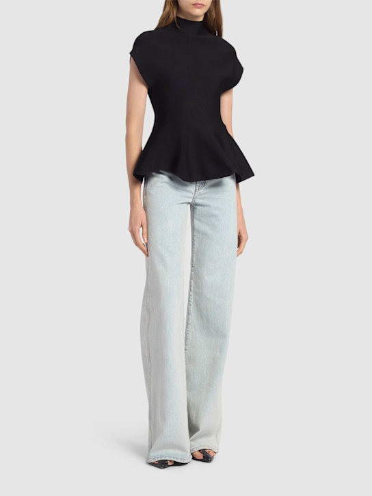 Khaite - Jean en denim taille haute Dane