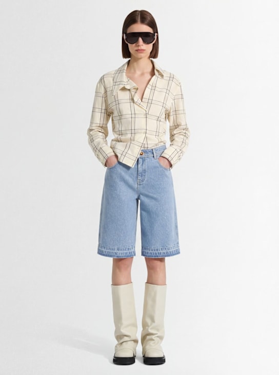 Christopher Esber: Short en denim Fossil