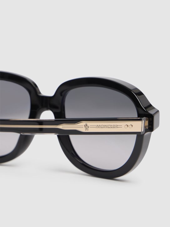 Moncler: Lunettes de soleil pilote en acétate Cirsee