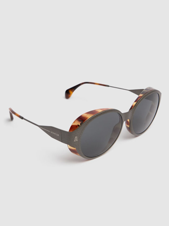 Moncler - Lunettes de soleil rondes en titane Auros