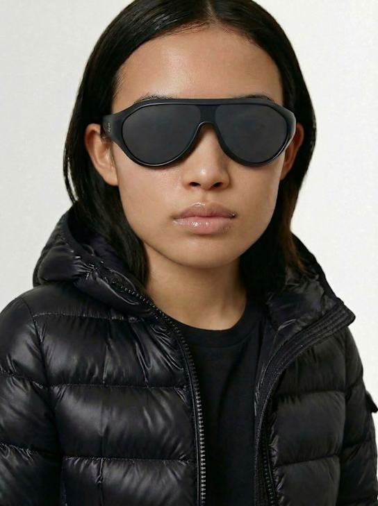 Moncler: Lunettes de soleil ovales Bombolle