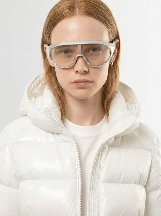 Moncler: Lunettes de soleil ovales Contrast