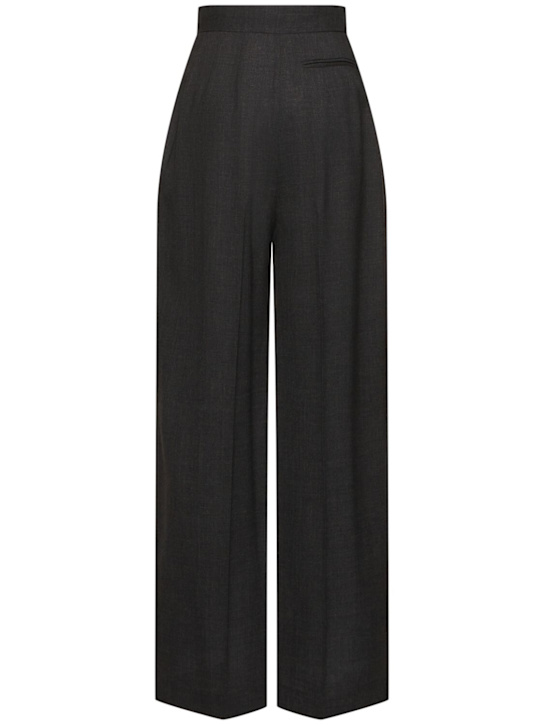 The Row: Gordon high rise wool wide pants