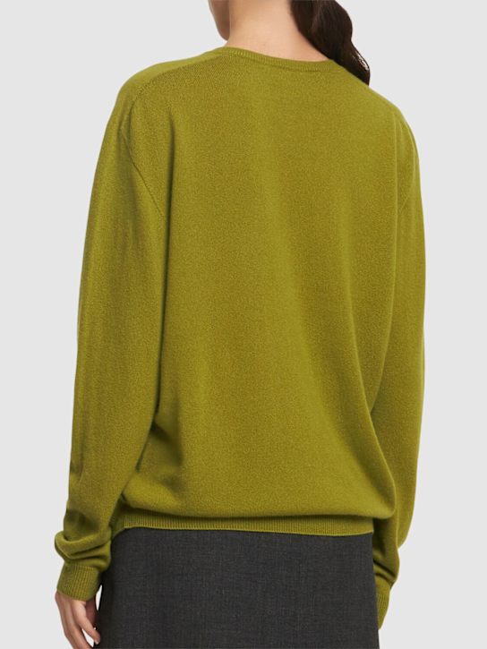 The Row: Pull-over col en V en maille de cachemire Isaora
