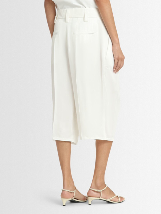 Carven: Bermuda en sergé de viscose
