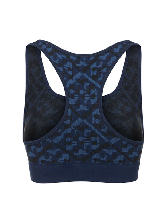 Tory Sport: Top senza cuciture jacquard con logo