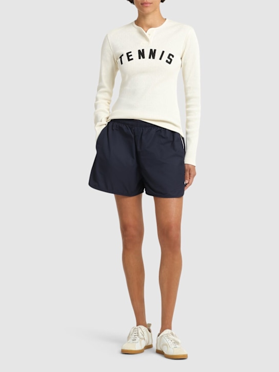 Tory Sport - Short en sergé de nylon brodé