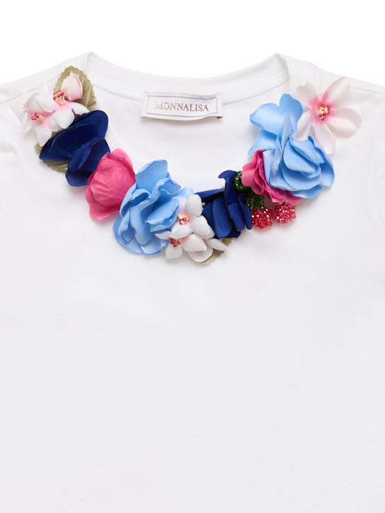 Monnalisa - Flowers jersey t-shirt