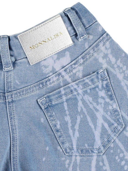 Monnalisa: Short en denim brodé