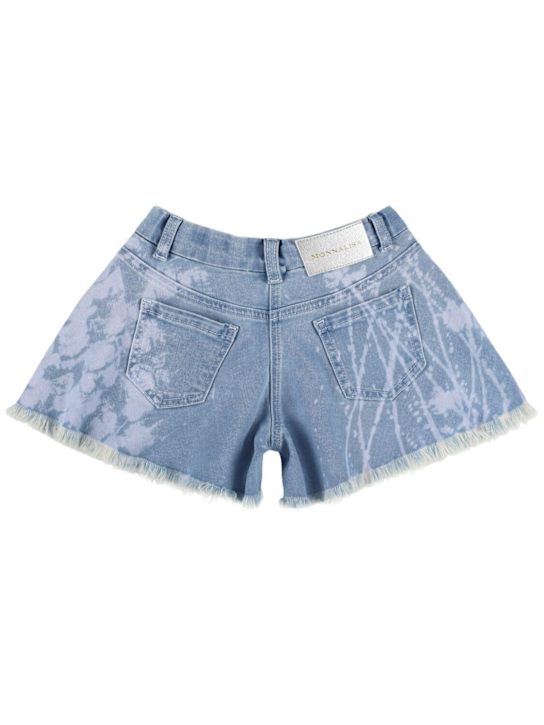Monnalisa: Short en denim brodé