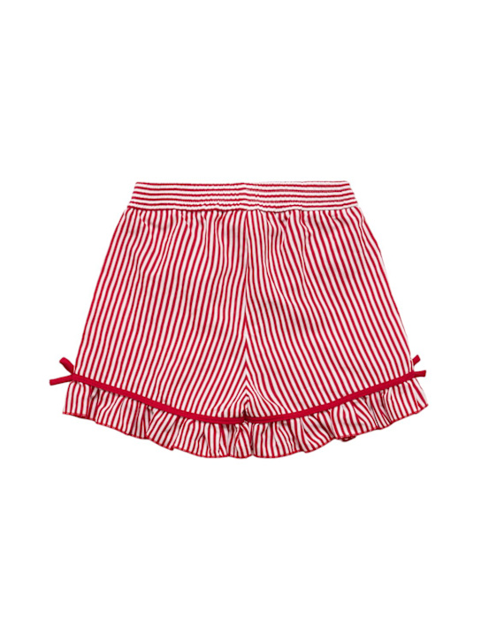 Monnalisa: Short en viscose à rayures