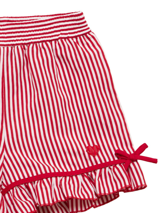 Monnalisa - Short en viscose à rayures