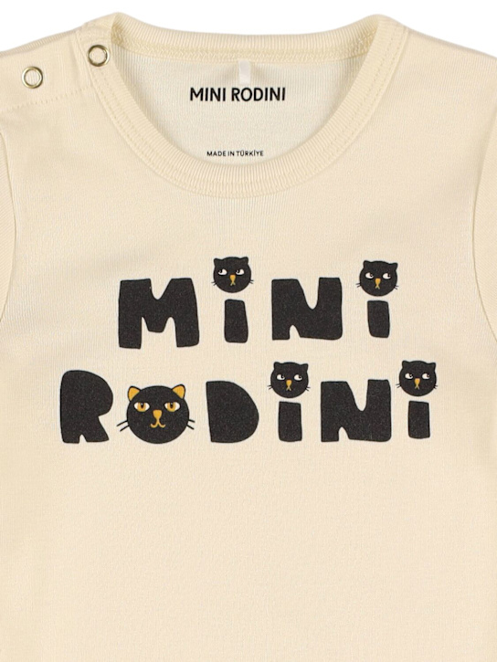 Mini Rodini: Body, pantalon & bonnet en coton biologique