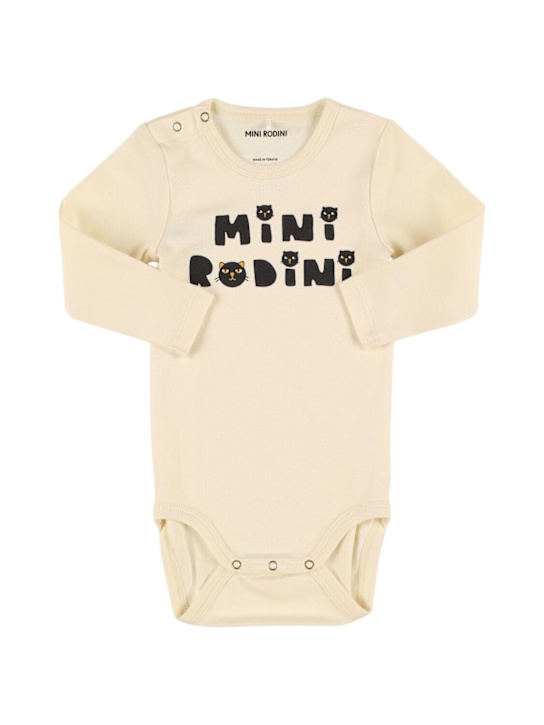 Mini Rodini: Body, pantalon & bonnet en coton biologique