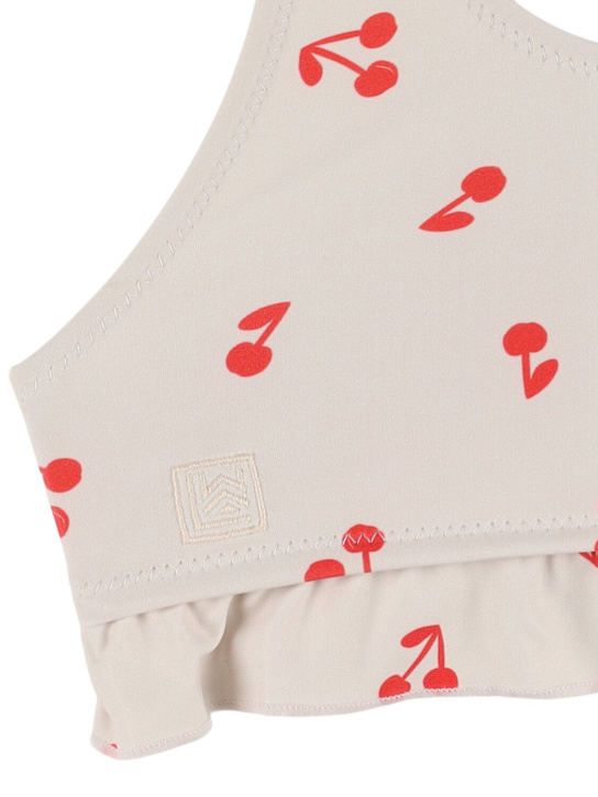 Liewood: Bikini en nylon recyclé imprimé cerises