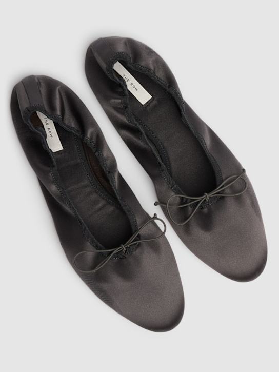 The Row: 10mm Awar satin ballerina flats