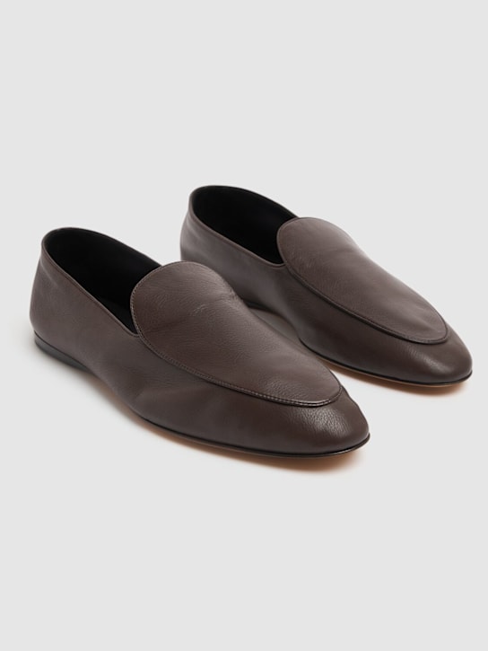 The Row: Mocassini Awar in pelle 10mm