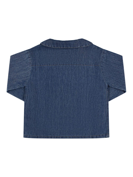Babe & Tess: Veste en denim de lin et coton