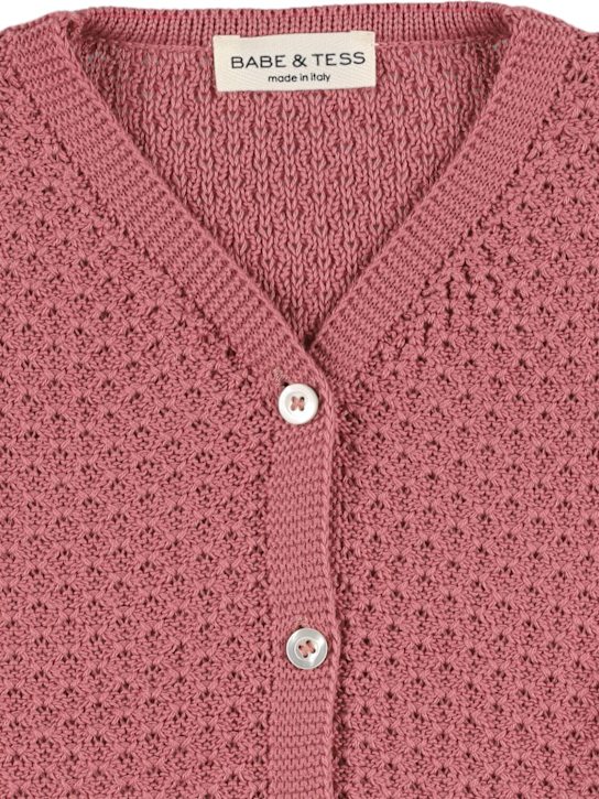 Babe & Tess - Cardigan en maille de coton
