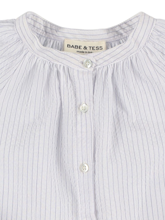 Babe & Tess: Chemise en coton mélangé à rayures