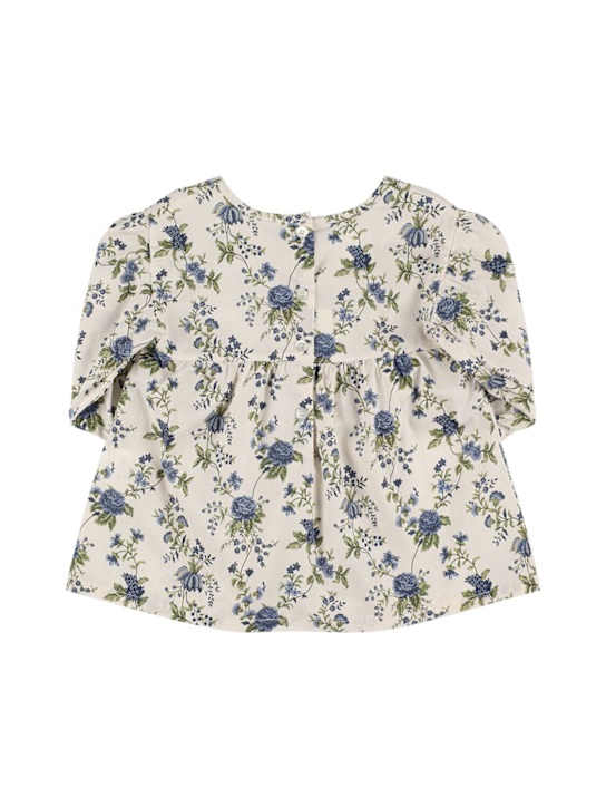 Babe & Tess: Printed cotton & linen shirt