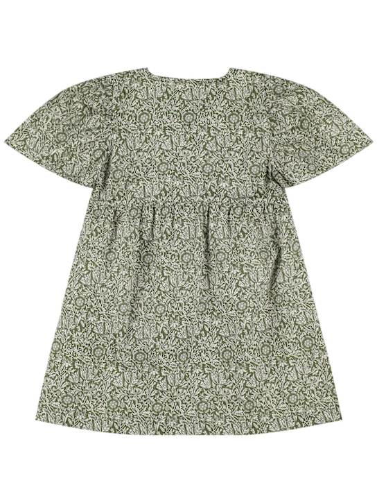Babe & Tess: Printed cotton blend dress