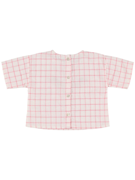 Babe & Tess: Chemise en coton mélangé à carreaux