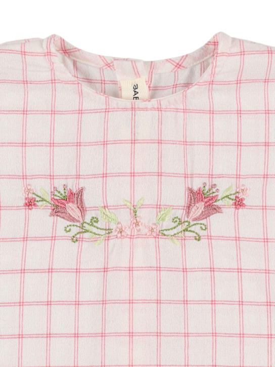 Babe & Tess - Chemise en coton mélangé à carreaux