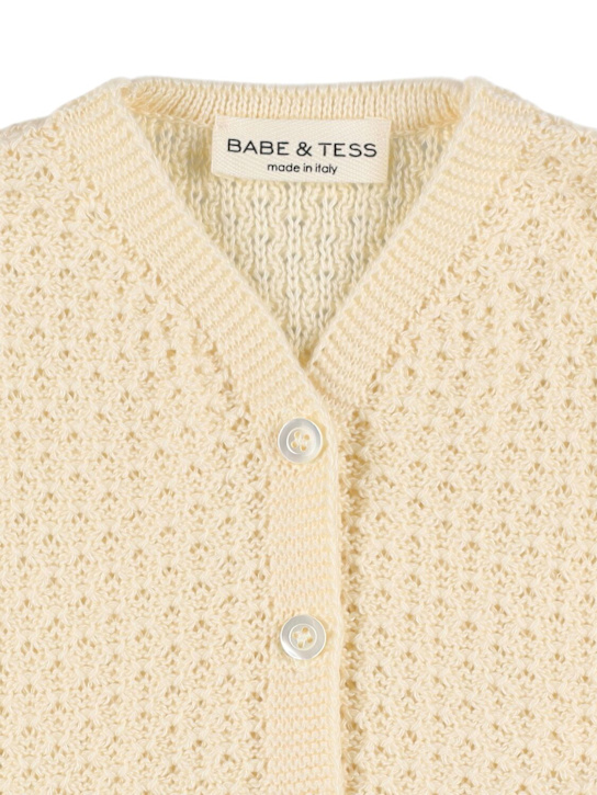 Babe & Tess: Cardigan en maille de coton