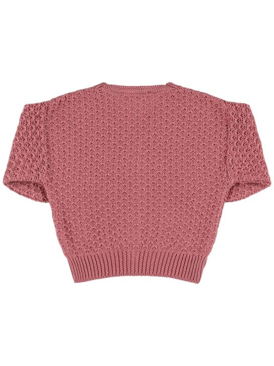 Babe & Tess: Cardigan en maille de coton