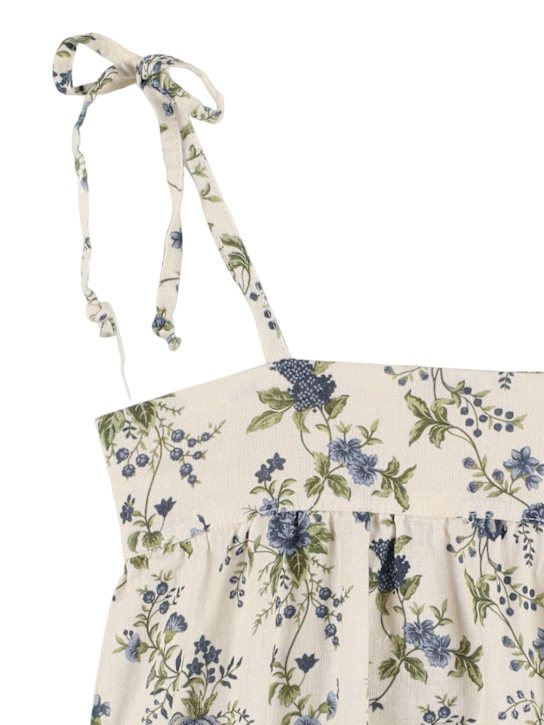 Babe & Tess - Body imprimé en lin et viscose