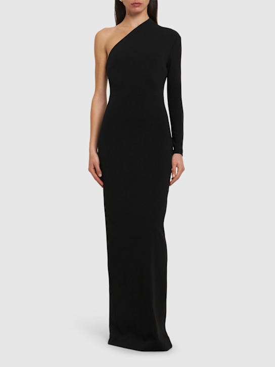 Solace London: Joana crepe knit maxi dress