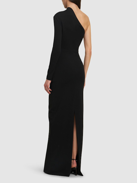 Solace London: Joana crepe knit maxi dress