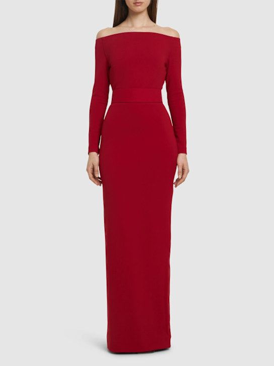 Solace London - Sabina crepe knit maxi dress