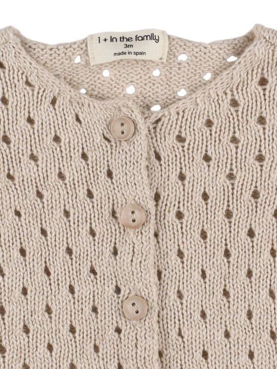 1 + IN THE FAMILY - Cotton & linen knit cardigan