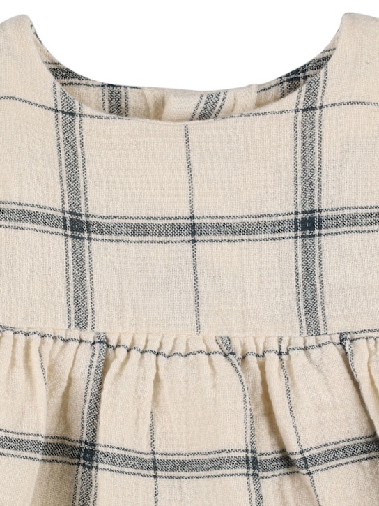1 + IN THE FAMILY - Check print cotton dress