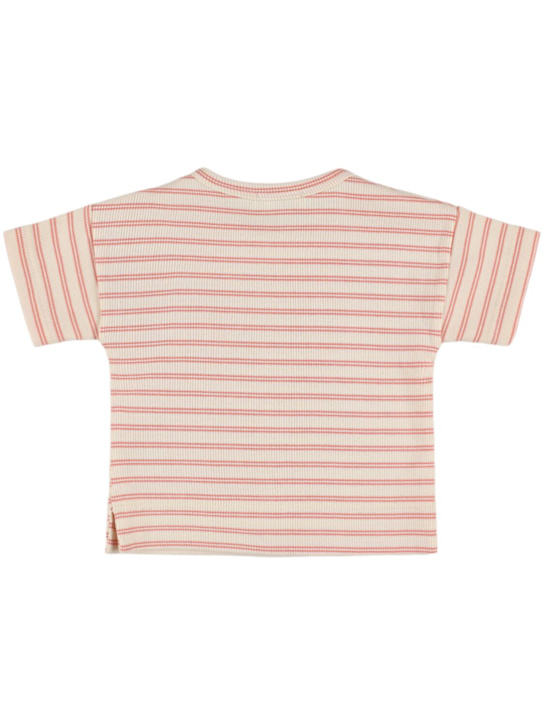 1 + IN THE FAMILY: Striped cotton blend t-shirt