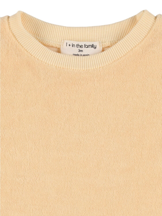 1 + IN THE FAMILY - T-shirt en coton éponge mélangé