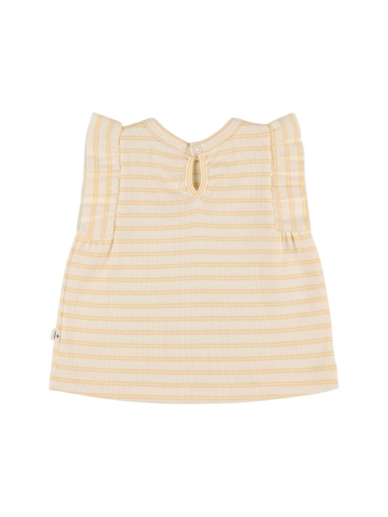 1 + IN THE FAMILY: Striped cotton blend jersey t-shirt