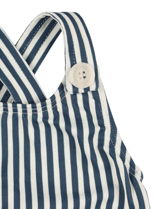 1 + IN THE FAMILY - Striped poly blend one piece swimsuit