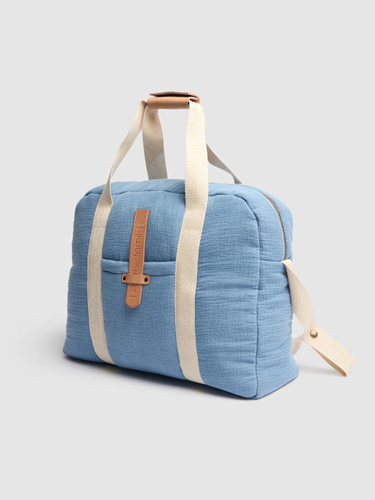 1 + IN THE FAMILY: Padded cotton changing bag
