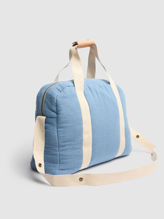 1 + IN THE FAMILY: Padded cotton changing bag