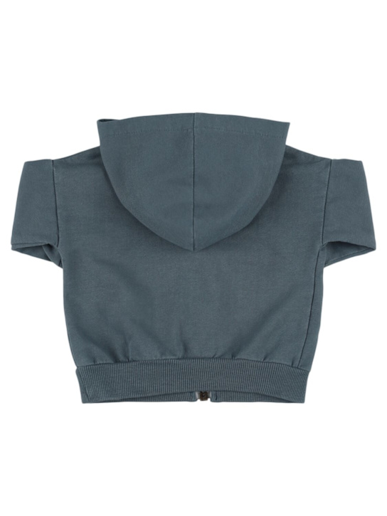1 + IN THE FAMILY: Sweat-shirt en coton mélangé à capuche
