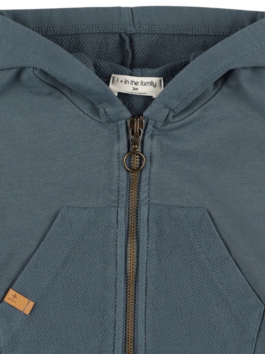 1 + IN THE FAMILY - Sweat-shirt en coton mélangé à capuche