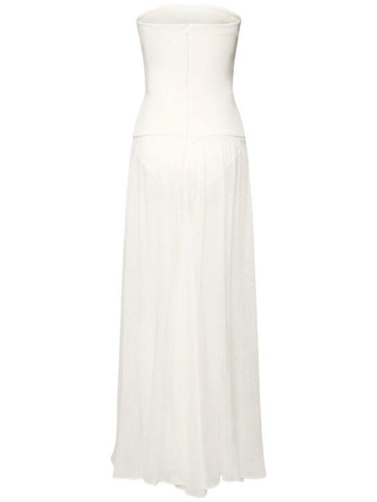 ESSE Studios: Aire satin & organza strapless dress