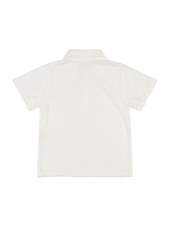 Babe & Tess: Cotton jersey polo shirt