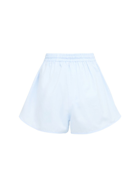 Annagreta: Shorts de sarga de algodón