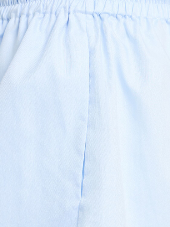 Annagreta: Shorts de sarga de algodón