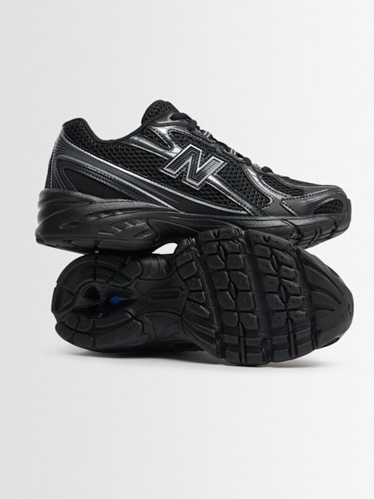 New Balance: 740 synthetic lace-up sneakers